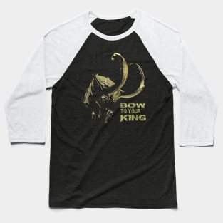 Loki Bow To Your King Baseball T-Shirt